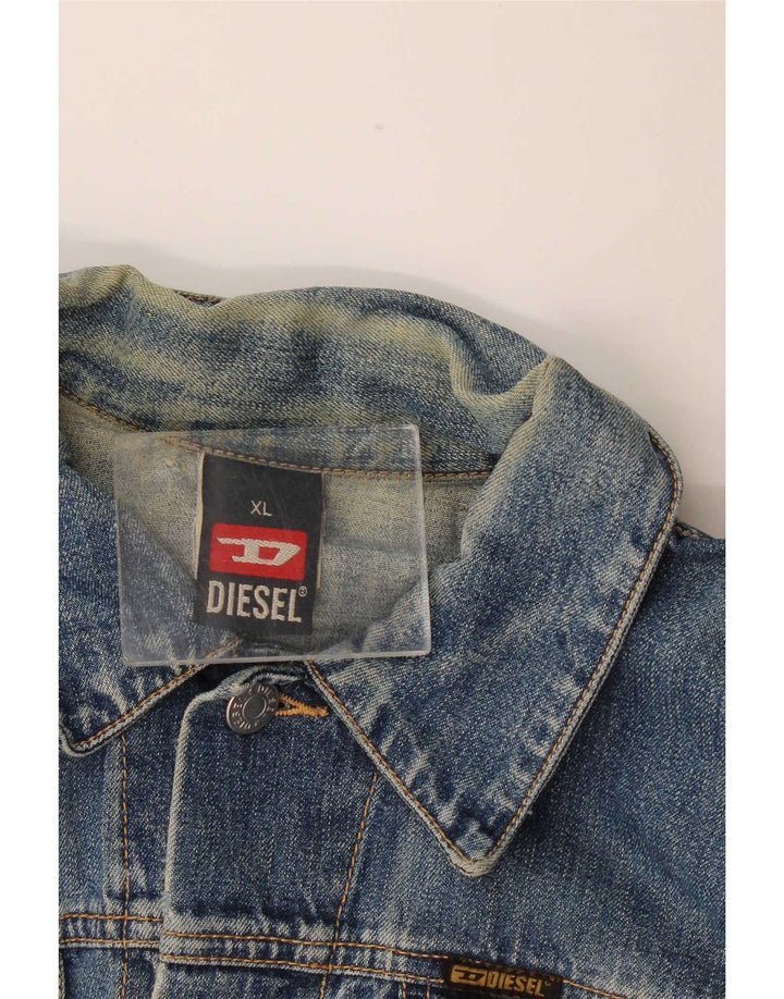 Джинсовая куртка Diesel для мальчиков 11-12 лет, XL, синяя, хлопок