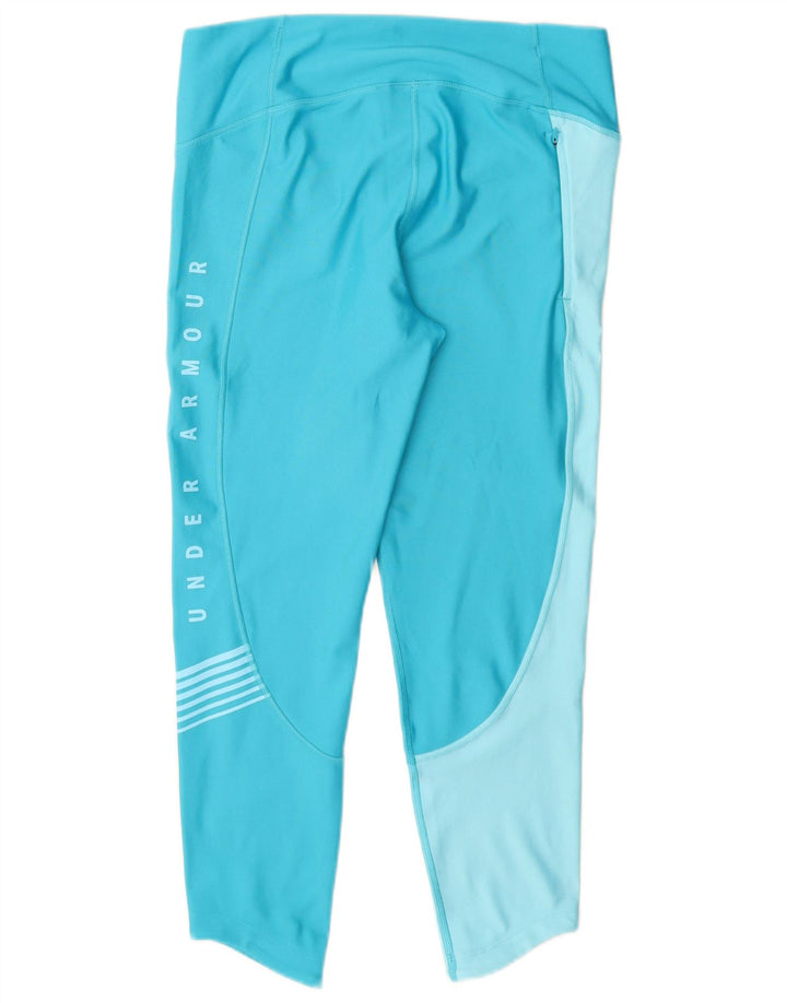 Женские леггинсы с рисунком Under Armour Heat Gear UK 14, большой синий полиэстер