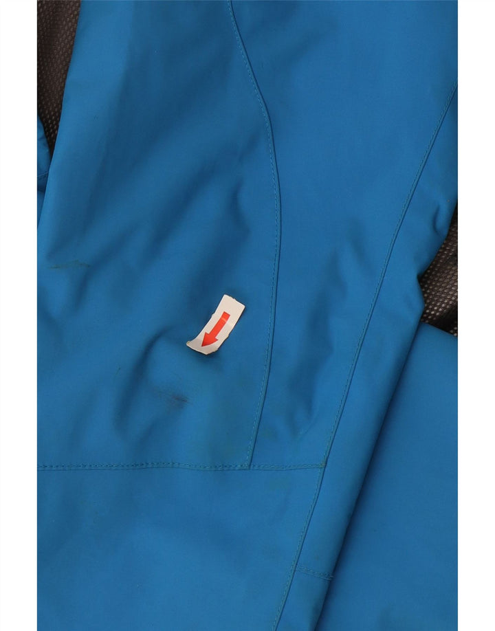 Женская дождевик с капюшоном Jack Wolfskin UK 10, маленький синий из полиамида