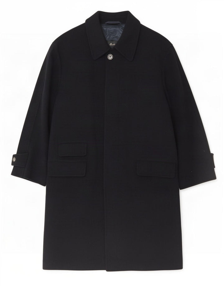 Corneliani Мужское Пальто IT 50 Большое Темно-Синее Шерсть