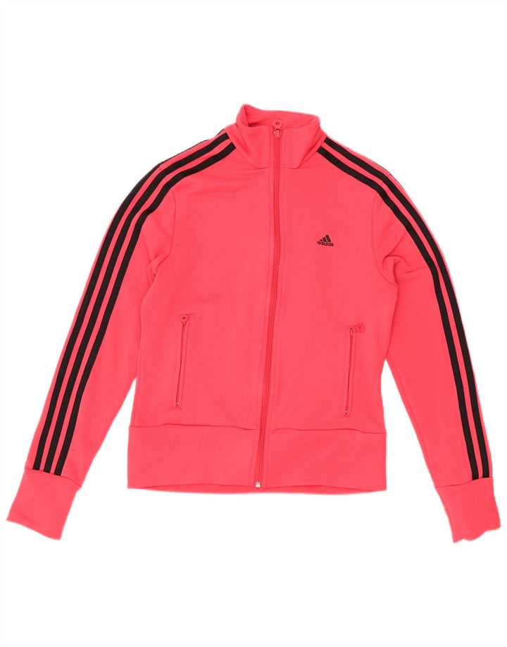 Женский спортивный костюм ADIDAS Top Jacket UK 12, полиэстер среднего розового цвета