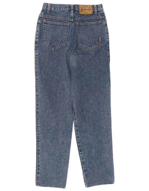 STEFANEL Женские зауженные джинсы с высокой талией IT 44 Medium W26 L27 Синий хлопок