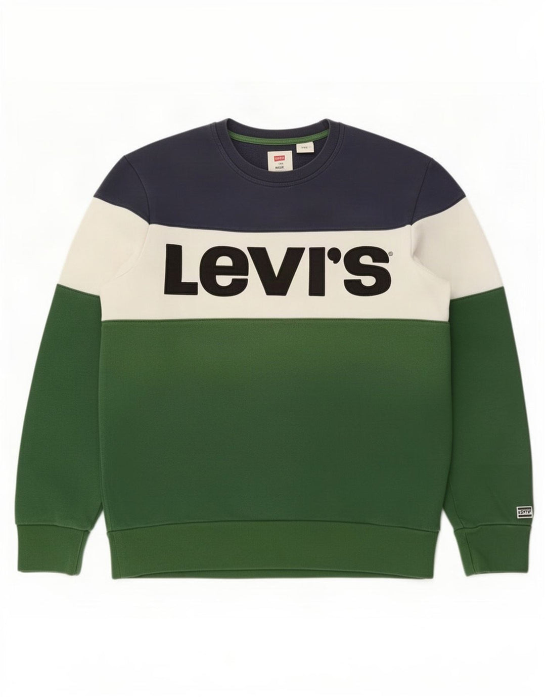 Мужской джемпер-свитшот Levi's, средний разноцветный хлопок с цветными блоками