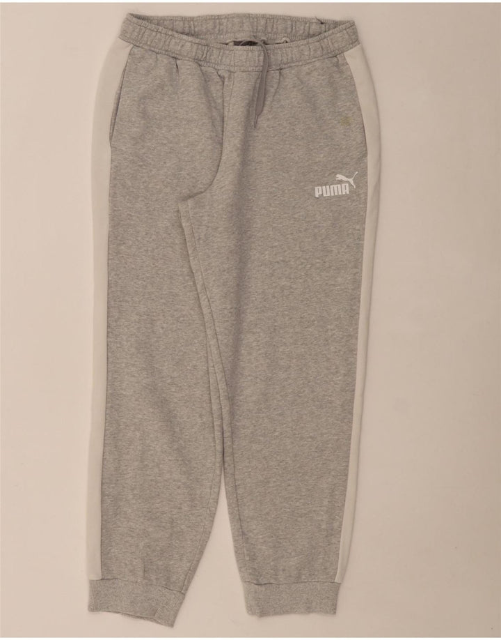 PUMA Womens Tracksuit Trousers Joggers UK 14 Medium  Grey Colourblock