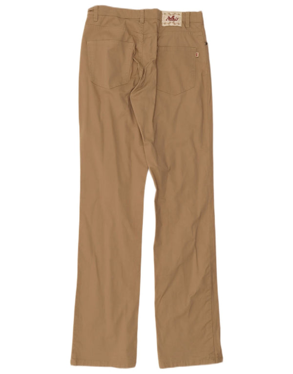 Carrera Женские прямые повседневные брюки IT 42 Medium W28 L34 Бежевые хлопковые