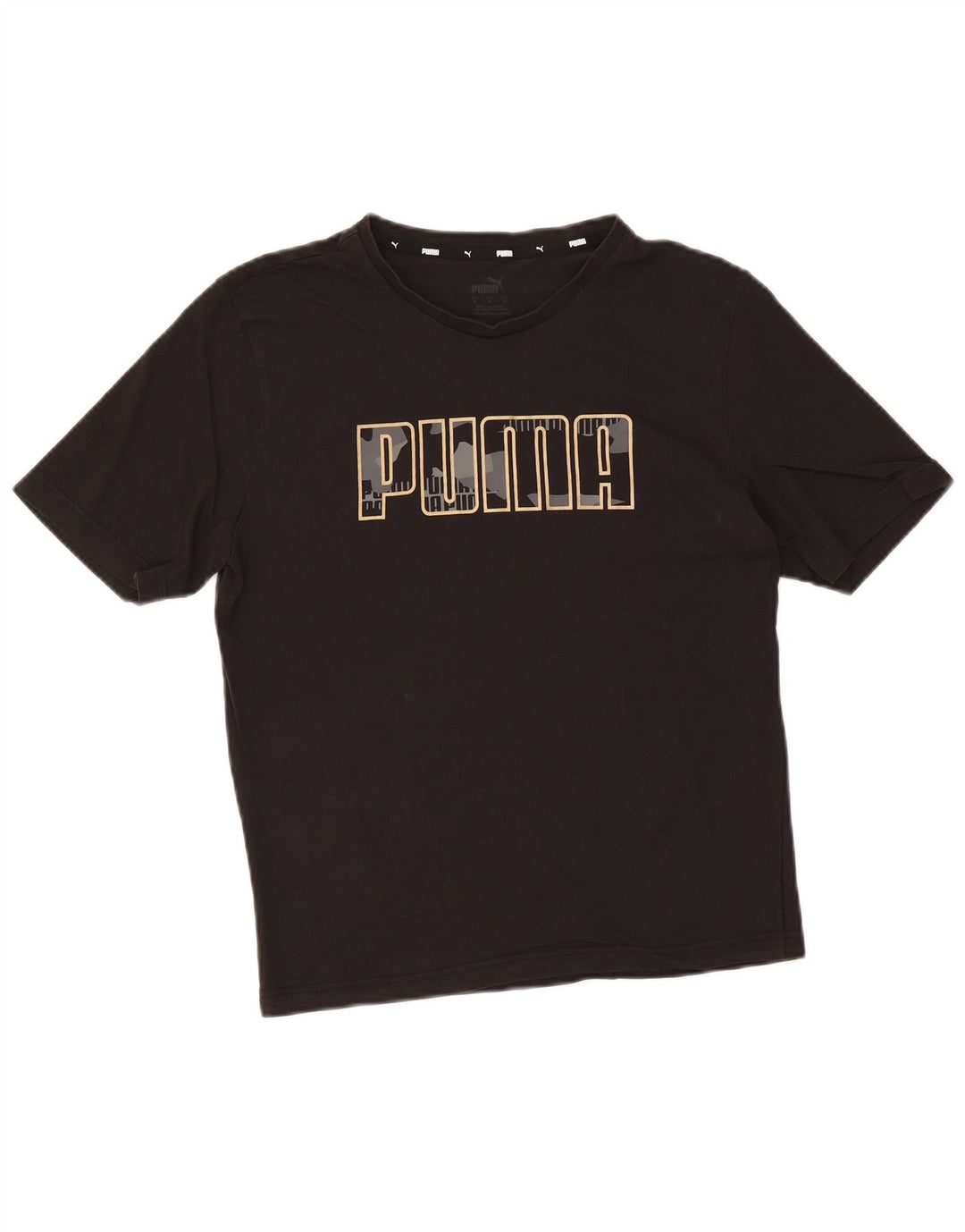 Женская футболка с рисунком Puma Top UK 14, средний черный