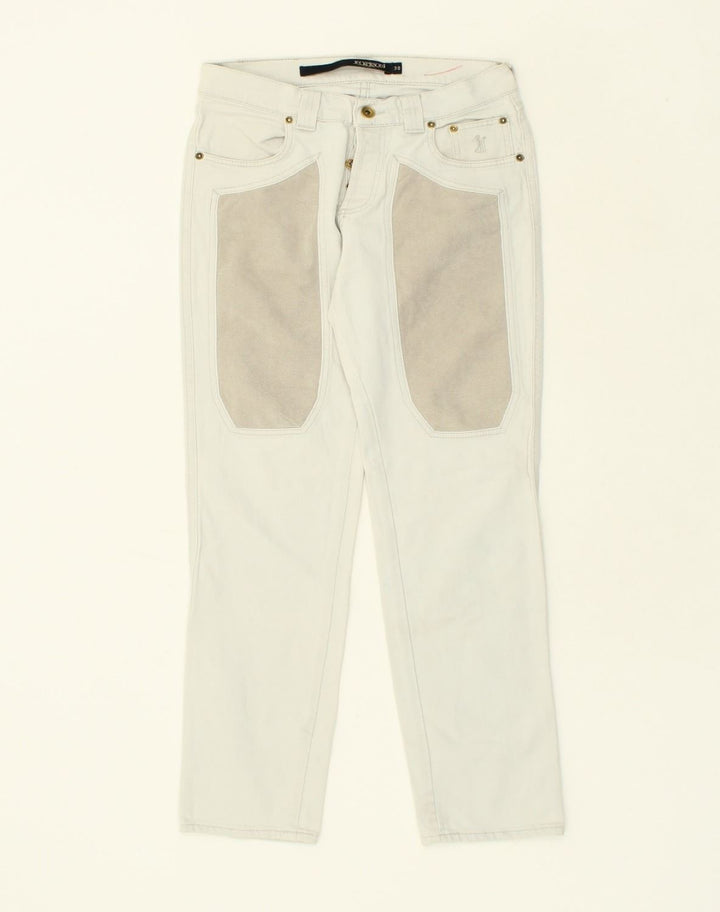 JECKERSON Womens Slim Jeans W30 L32 Off White Cotton | Vintage Jeckerson | Thrift | Second-Hand Jeckerson | Used Clothing | Messina Hembry 