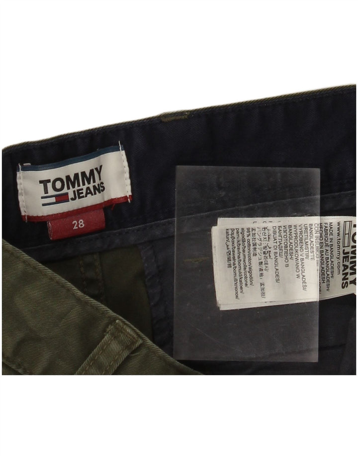 TOMMY HILFIGER Женские шорты чинос W28, средний цвет хаки, хлопок
