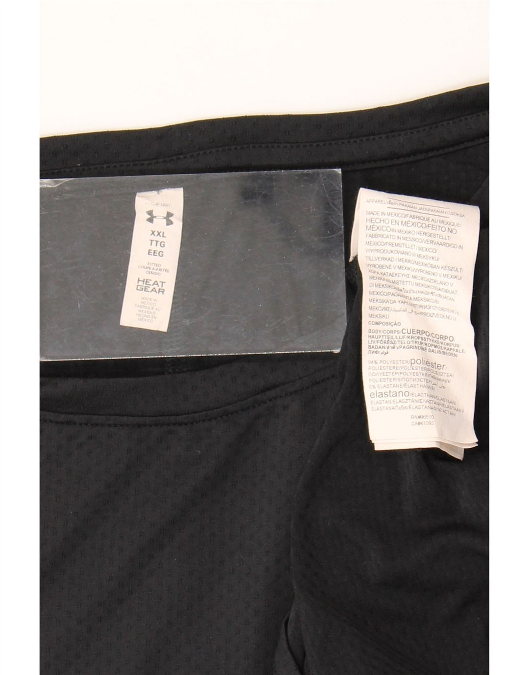 Женская футболка Under Armour Top UK 20 2XL, черный полиэстер