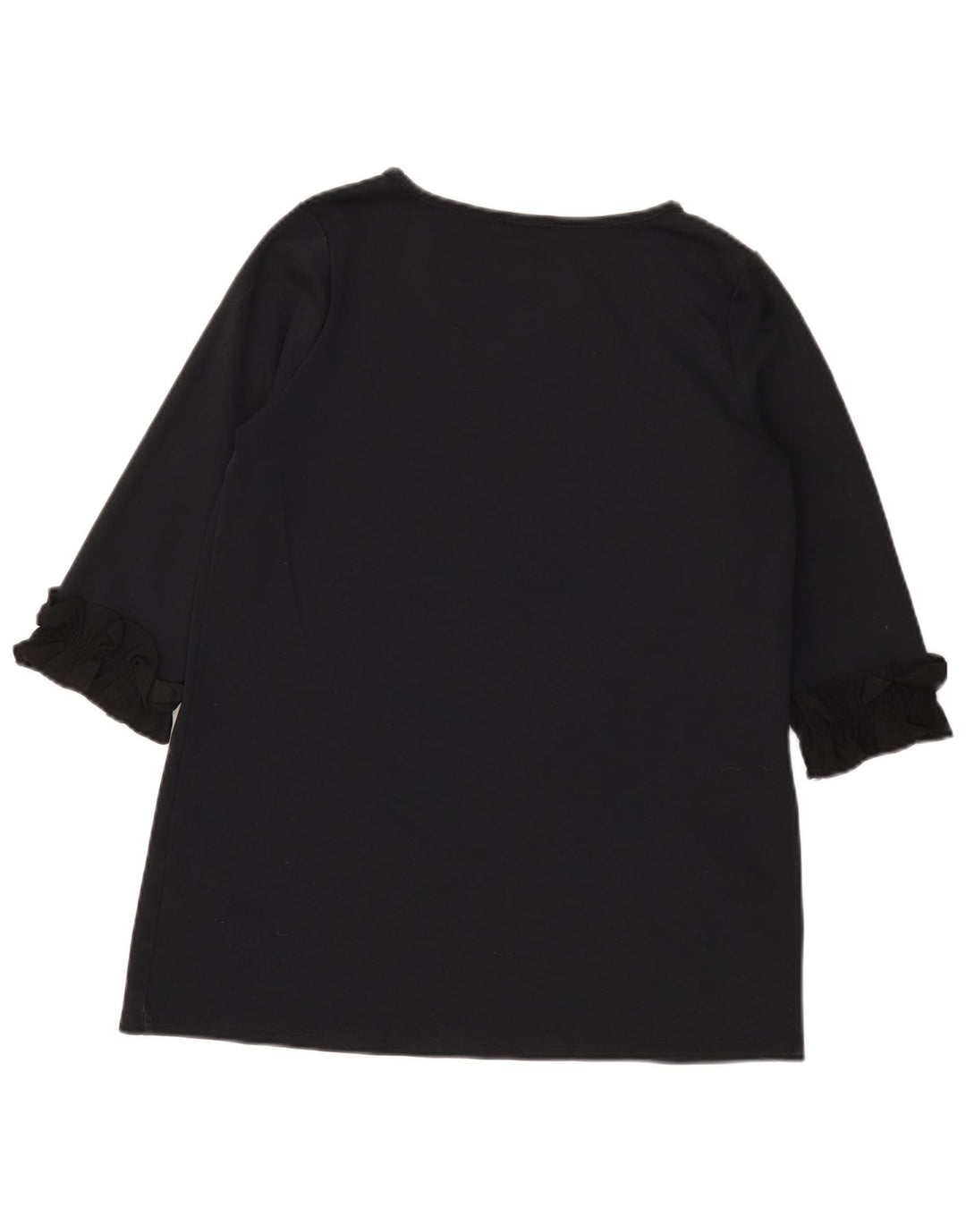 Женская туника с рукавом 3/4 Marks & Spencer UK 12, средний черный хлопок