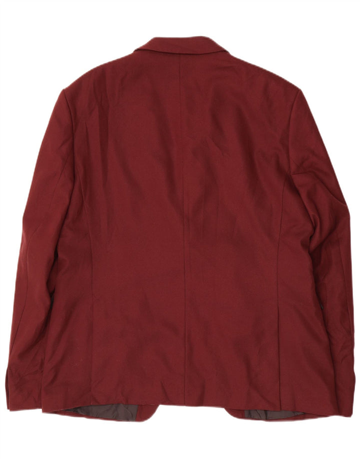 Мужской пиджак на 1 пуговице Zara EU 54 XL бордовый