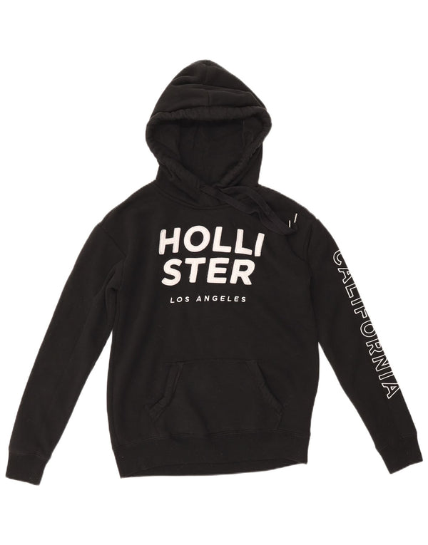 Женский джемпер с капюшоном HOLLISTER UK 6 XS, черный хлопок