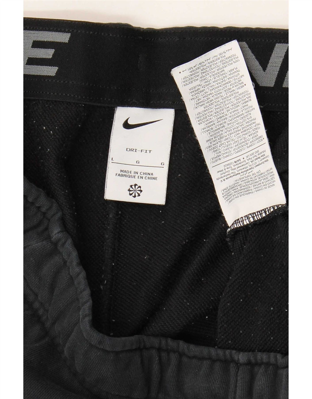 Мужские спортивные шорты Nike Dri Fit, большие черные, хлопковые