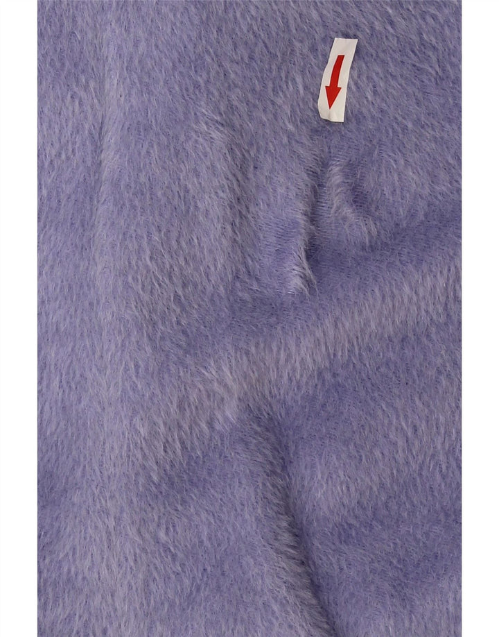 Женский открытый пиджак оверсайз Escada EU 36, маленький фиолетовый из шерсти альпаки