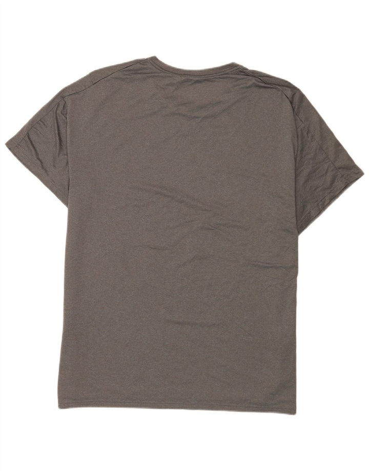 Мужская футболка Nike Dri Fit Top XL, серый полиэстер с крапинками