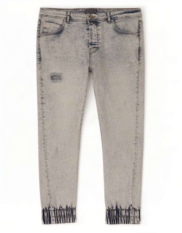 Мужские потертые джоггеры Zara Slim Jeans EU 44 Large W34 L28 Синие