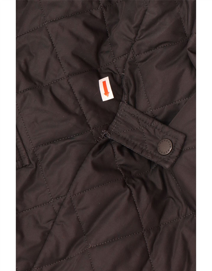 Мужская стеганая куртка BARBOUR UK 36 маленькая черная из полиэстера