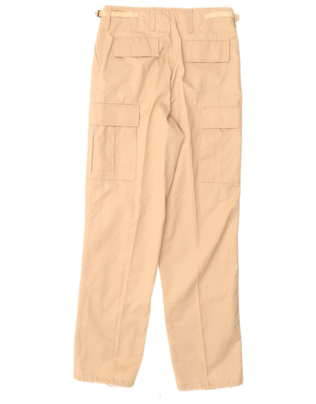 ВИНТАЖНЫЕ мужские брюки карго стандартного кроя, маленькие W28 L31, бежевый полиэстер
