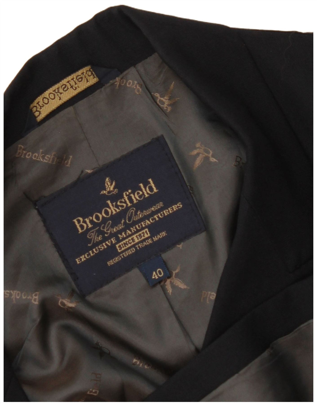 BROOKSFIELD Womens Double Breasted Blazer Jacket IT 40 Small Black