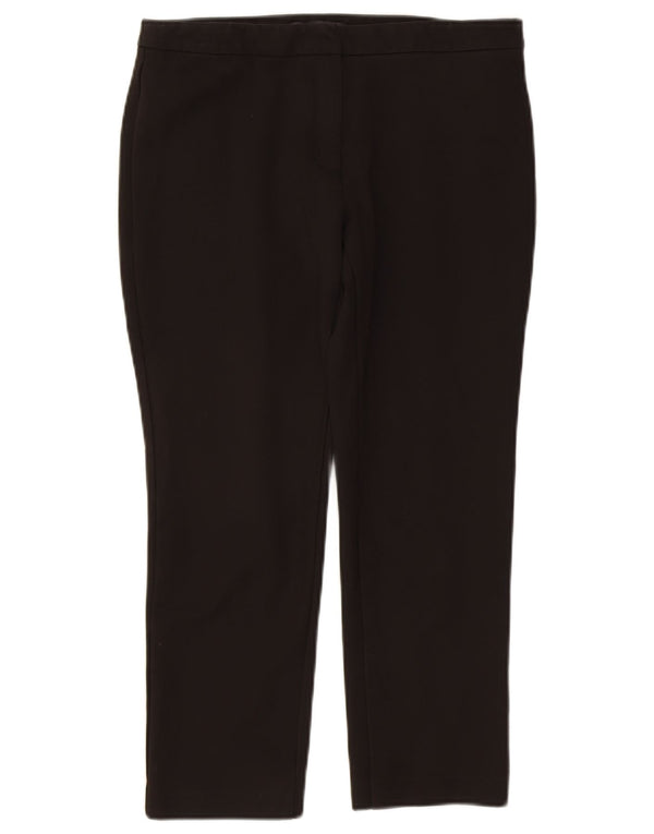 Женские прямые укороченные брюки Marks & Spencer UK 12 Medium W30 L25 черные