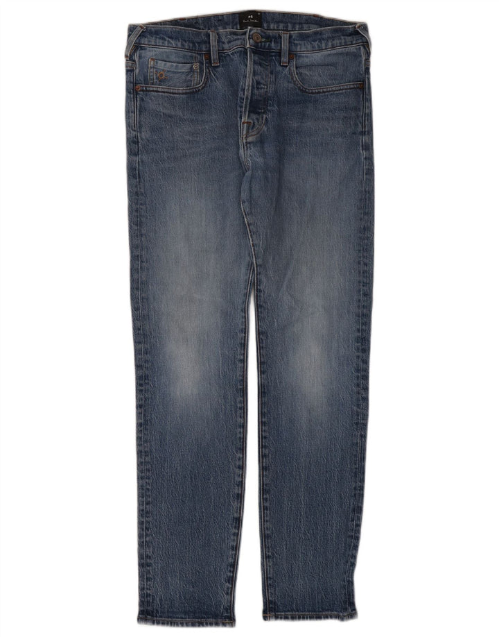 Мужские узкие джинсы Paul Smith W32 L30, синий хлопок
