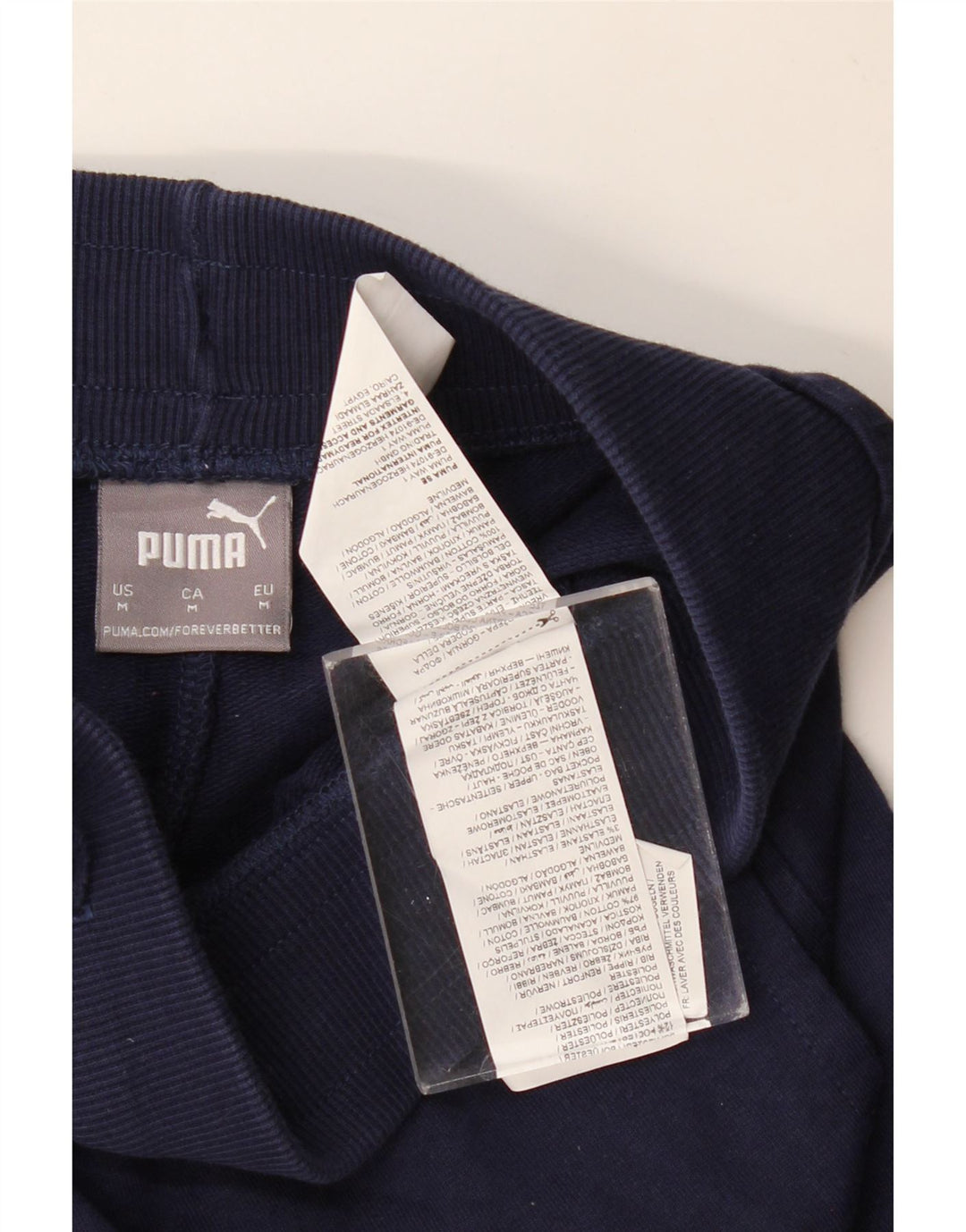 Мужские спортивные шорты PUMA с рисунком, средний темно-синий хлопок