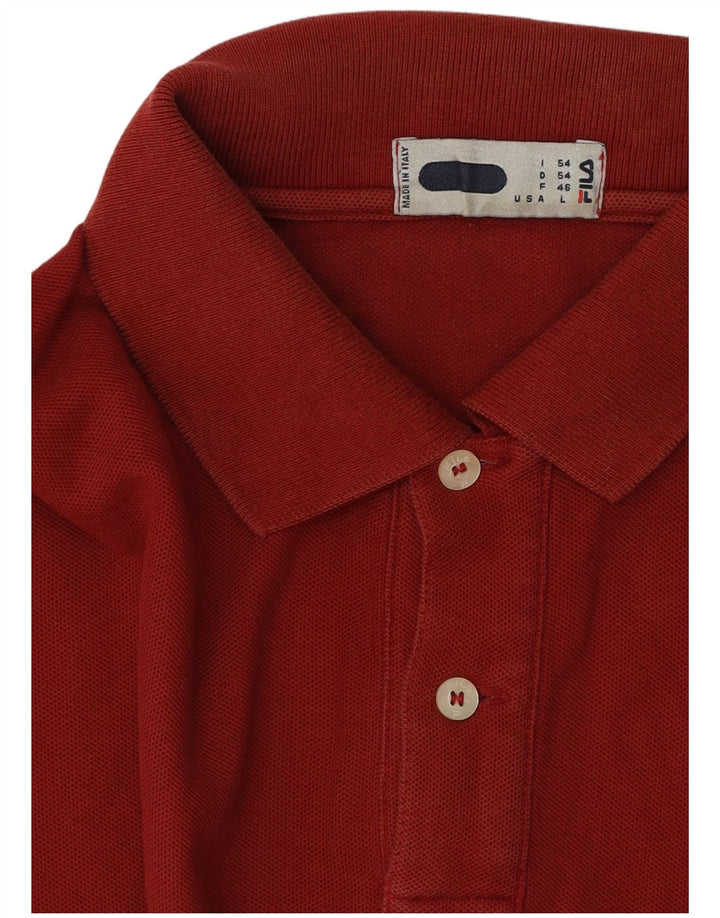 Рубашка Поло Мужская Fila IT 54 XL Красный