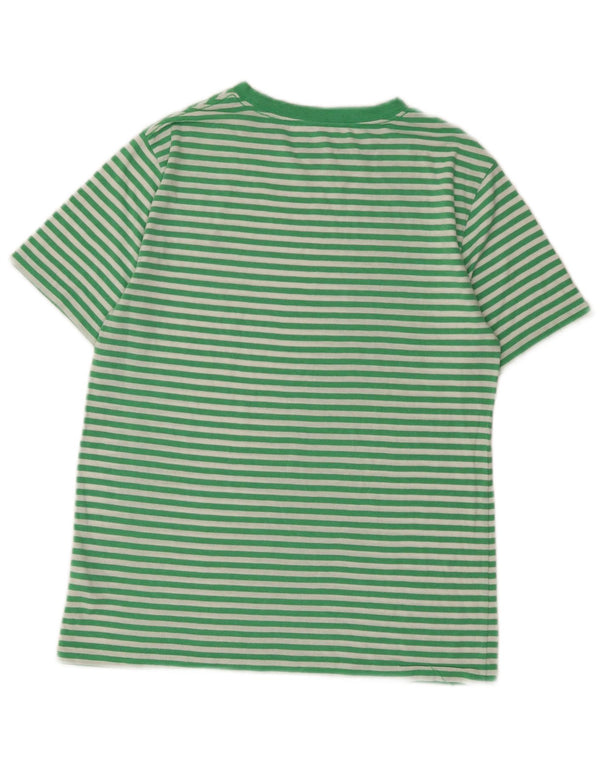 Женская футболка Polo Ralph Lauren Top UK 14, хлопок в большую зеленую полоску