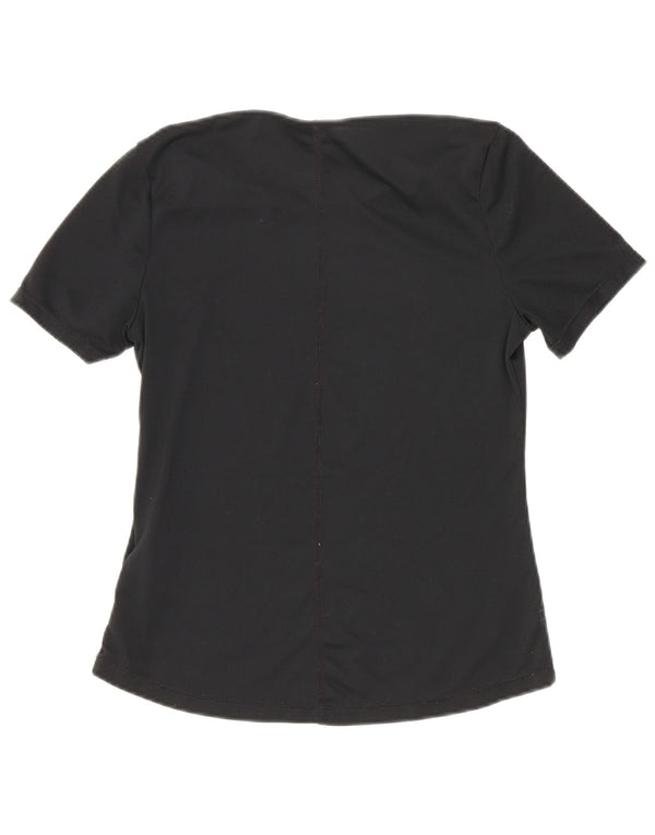 Футболка Nike Girls Dri Fit, топ 10–11 лет, средний черный полиэстер