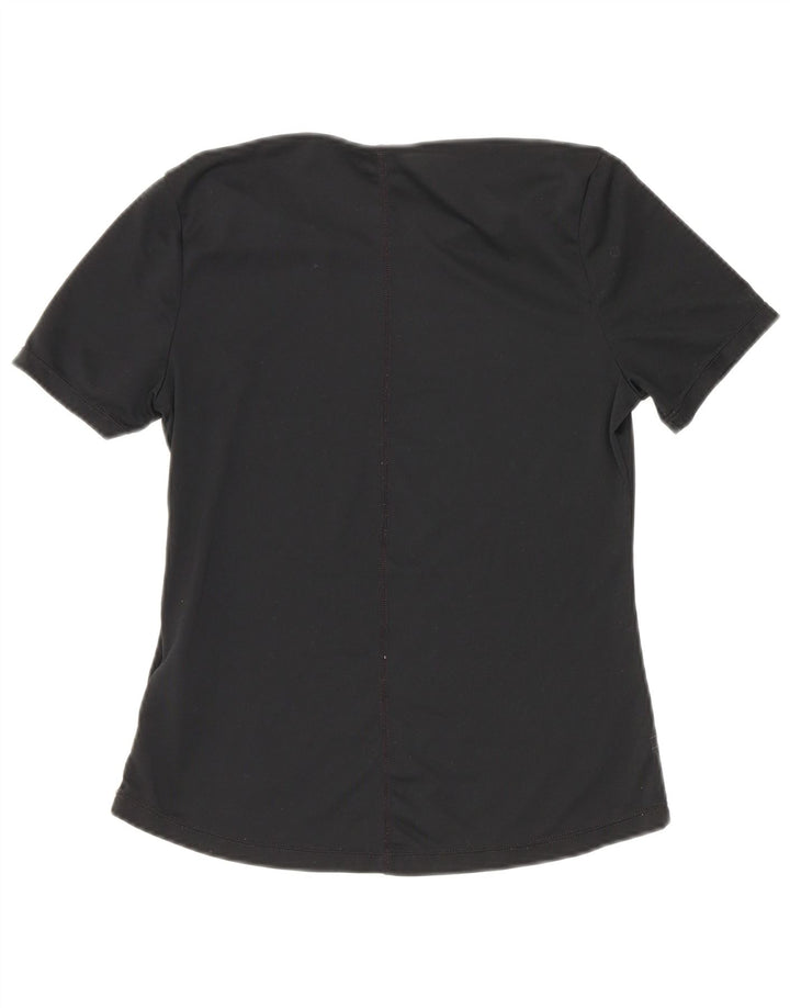 Футболка Nike Girls Dri Fit, топ 10–11 лет, средний черный полиэстер