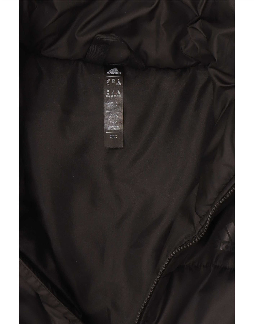Женская укороченная куртка Adidas UK 4/6 XS, черная