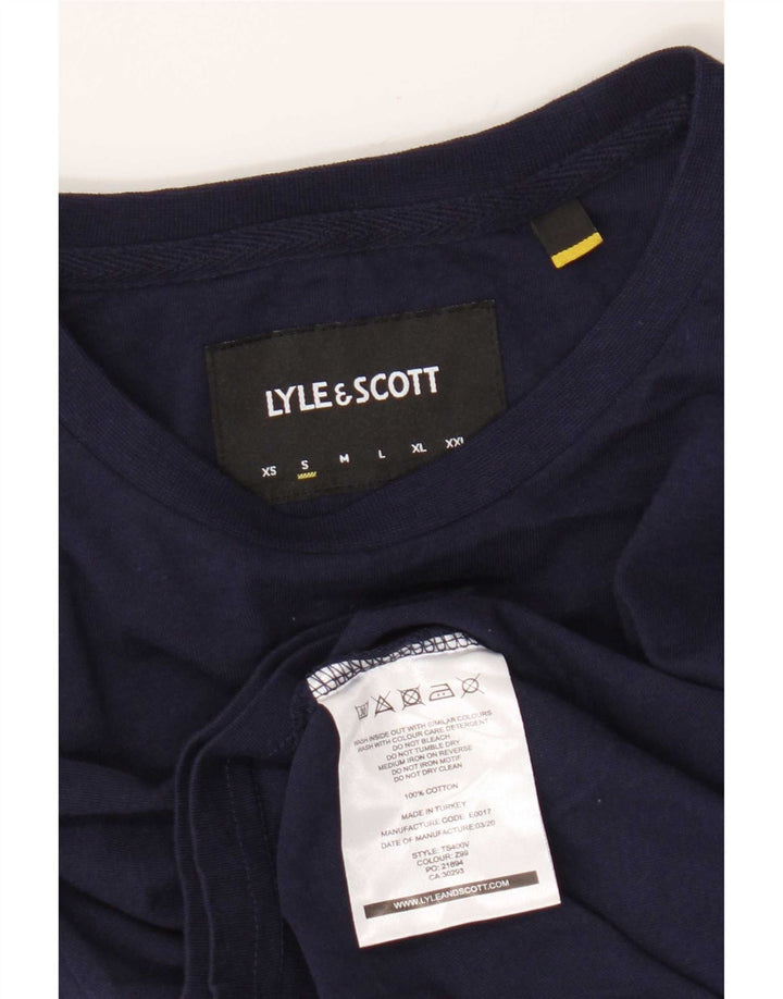 Мужская футболка Lyle & Scott, маленький темно-синий хлопок