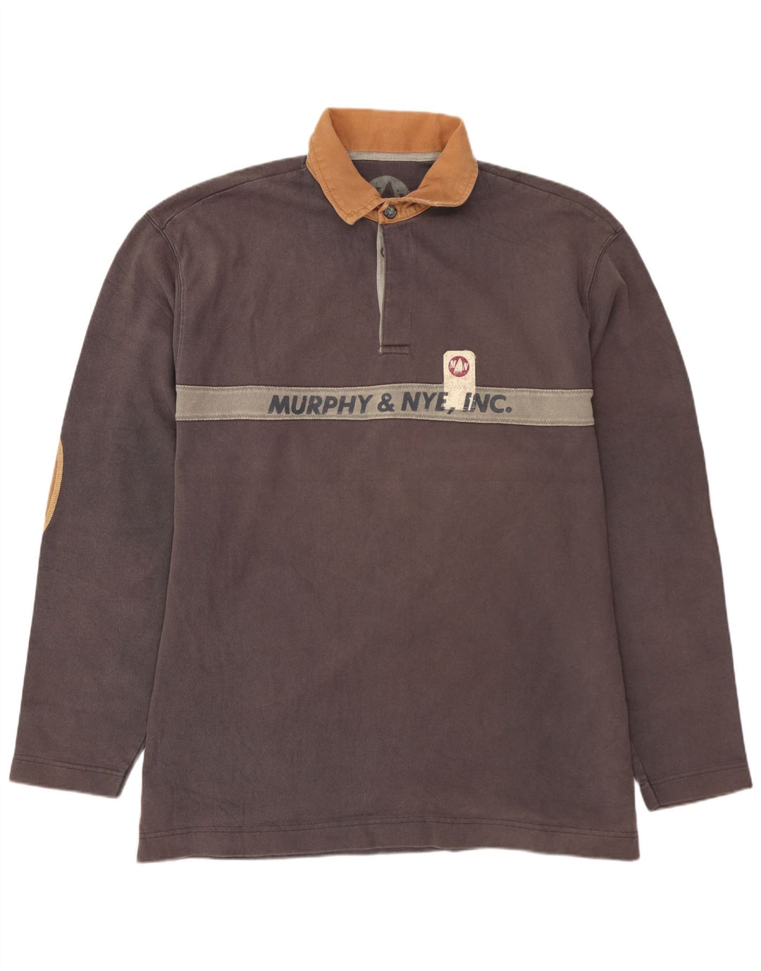 Мужская рубашка-поло для регби с графическим рисунком MURPHY & NYE 2XL, серая с цветными блоками