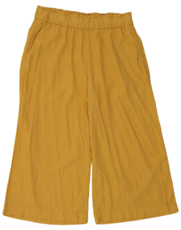 Женские брюки-капри Marks & Spencer, Великобритания, 14, большие, W34, L22, желтые