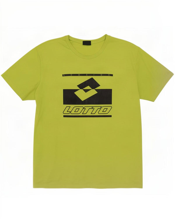 Мужская футболка с рисунком Lotto, XL, зеленая