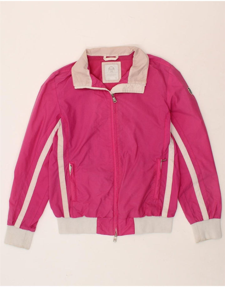NORTH SAILS Womens Tracksuit Top Jacket UK 16 Large Pink Colourblock Vintage North Sails and Second-Hand North Sails from Messina Hembry 