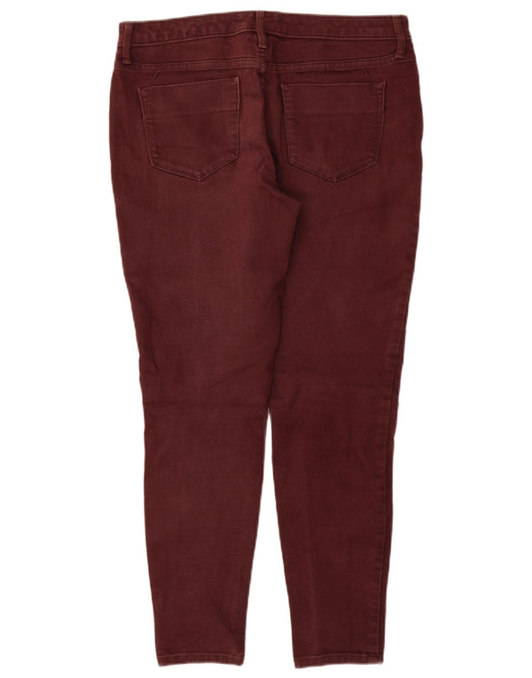Женские джинсы джеггинсы MOSSIMO со средней посадкой США 8 Средний W29 L28 Темно-бордовый хлопок