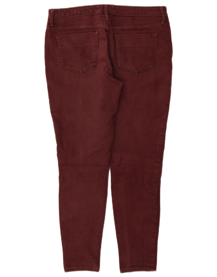 Женские джинсы джеггинсы MOSSIMO со средней посадкой США 8 Средний W29 L28 Темно-бордовый хлопок