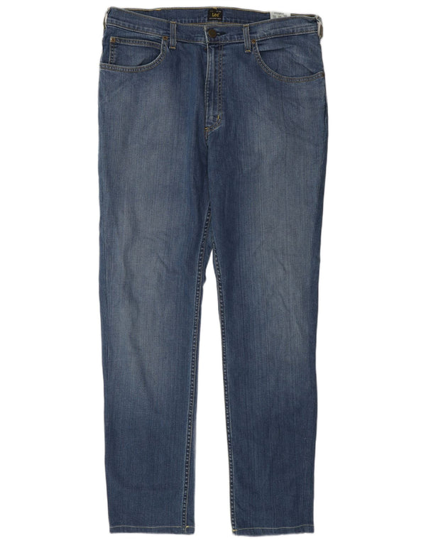Мужские прямые джинсы Lee Brooklyn W36 L32, синий хлопок