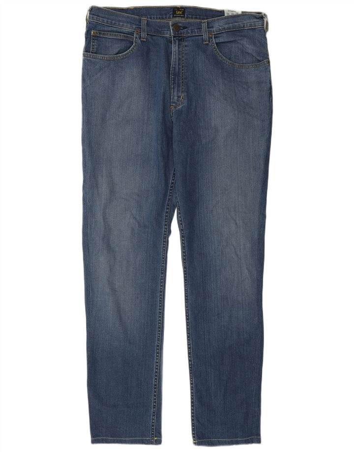 Мужские прямые джинсы Lee Brooklyn W36 L32, синий хлопок