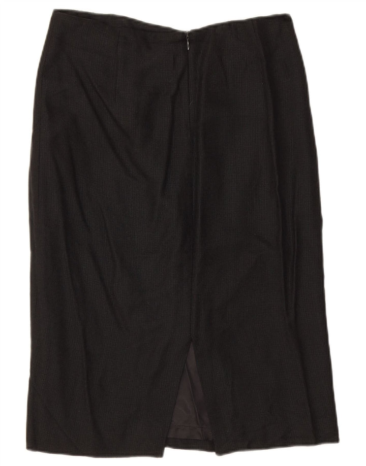 Женская прямая юбка Zara EU 38, маленькая W28, черная вискоза