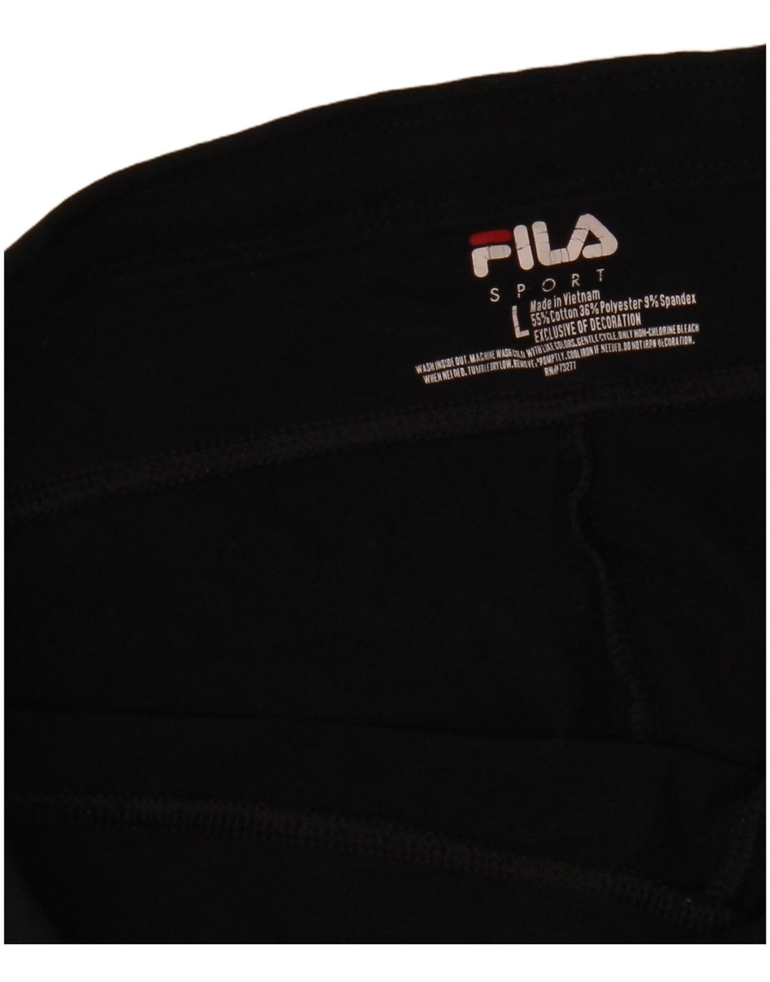 Женские спортивные брюки FILA UK 14, большие, черные, хлопковые