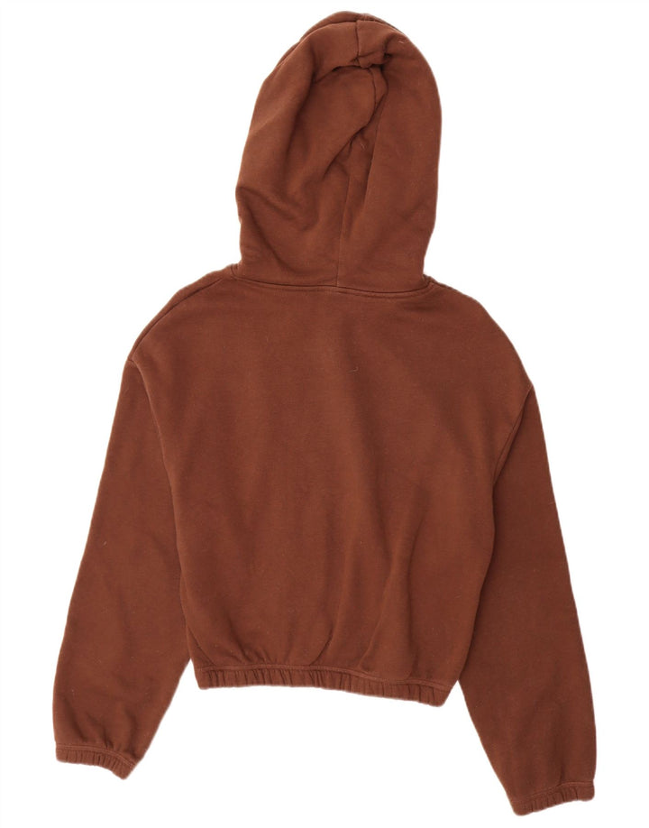 Женский джемпер с капюшоном Zara UK 10, маленький коричневый