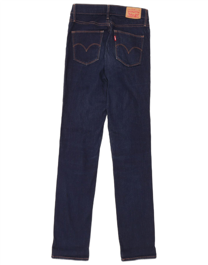 Женские обтягивающие джинсы Levi's W26 L32, темно-синие, хлопок