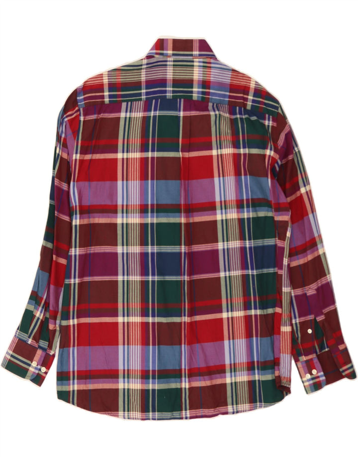 VINTAGE Mens Shirt Size 16/41 Large Multicoloured Check Cotton Vintage Vintage and Second-Hand Vintage from Messina Hembry 