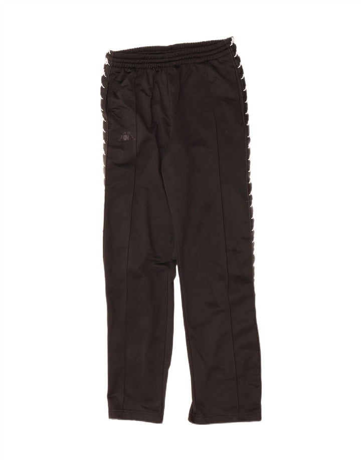 KAPPA Mens Graphic Tracksuit Trousers Small  Black Vintage Kappa and Second-Hand Kappa from Messina Hembry 