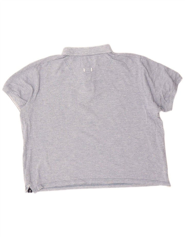 Мужская рубашка поло WEIRD FISH 2XL, синяя, хлопок