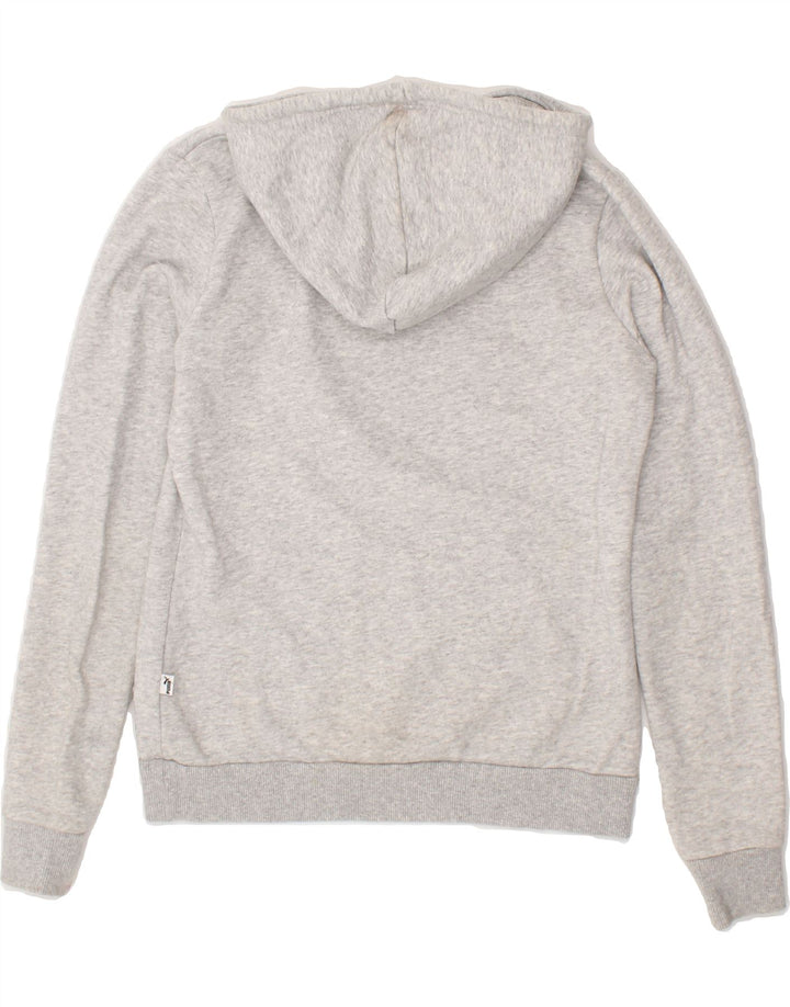 PUMA Womens Graphic Hoodie Jumper UK 10 Small Grey Polyester Vintage Puma and Second-Hand Puma from Messina Hembry 
