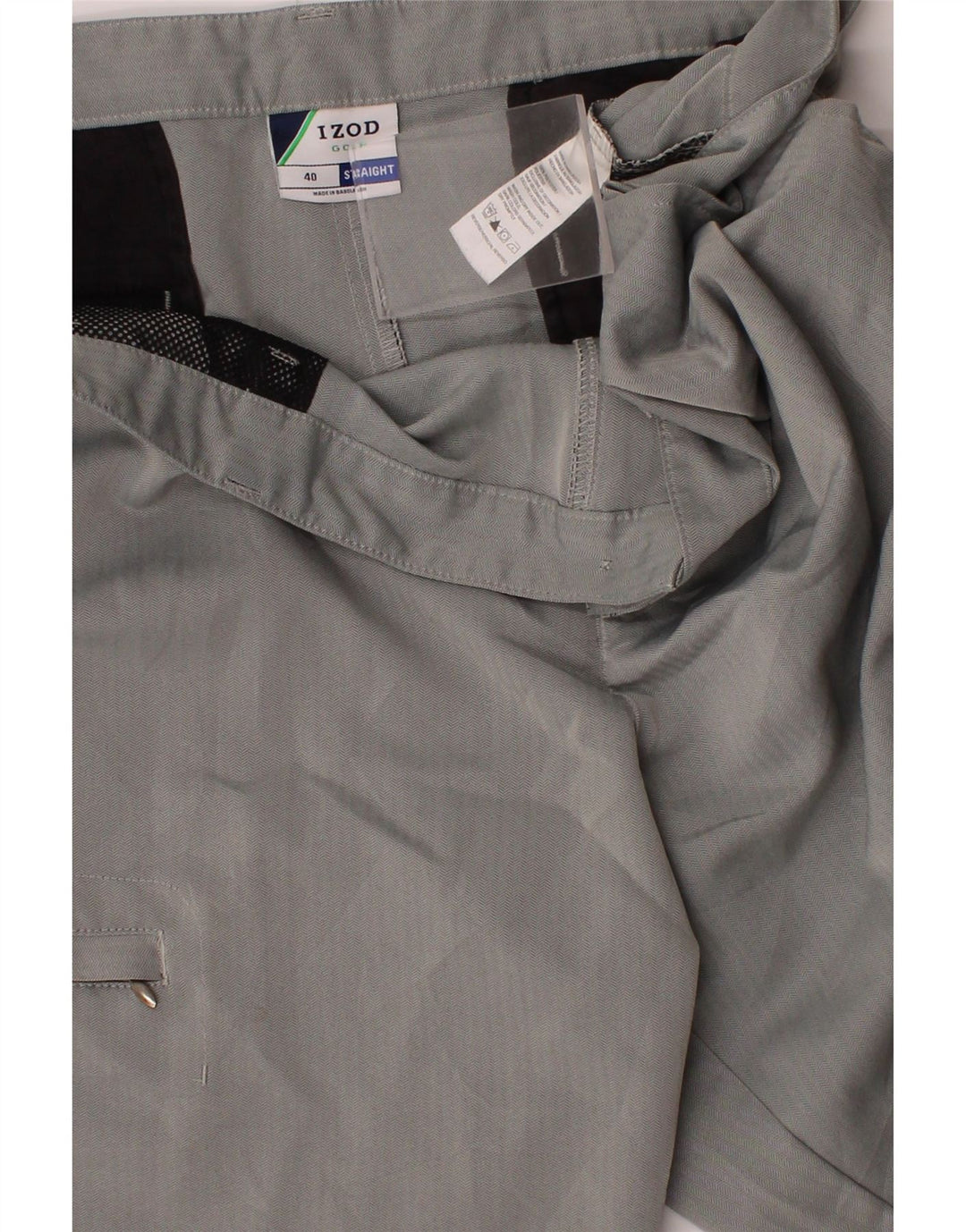 IZOD Mens Cargo Shorts W40 XL Grey Polyester Vintage Izod and Second-Hand Izod from Messina Hembry 