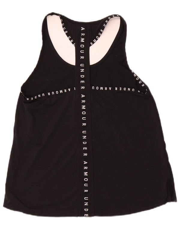 Женский жилет с графическим рисунком Under Armour Heat Gear Top UK 10, маленький черный полиэстер